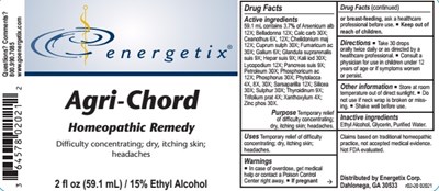 2oz. Bottle Label (Agrichord 2 Oz Bottle Label)